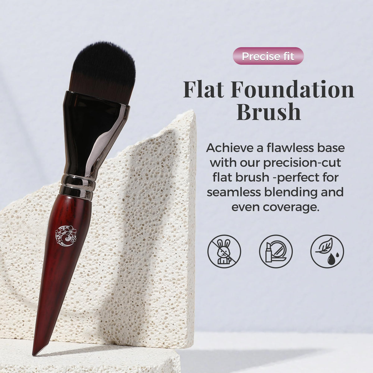 ENERGY close-up of vegan bristles texture for smooth, streak-free blending