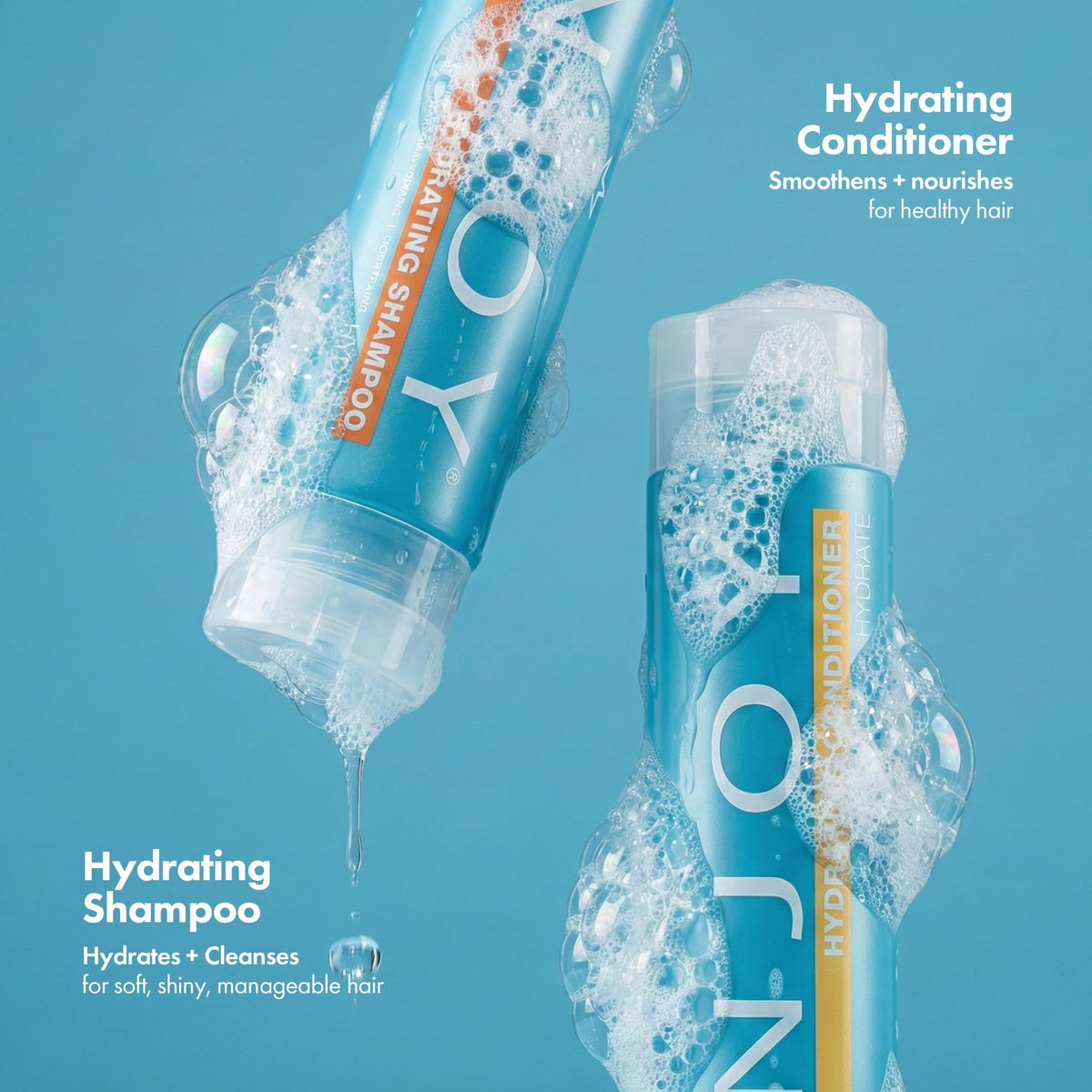 Enjoy close-up pump and label detail highlighting ease of use and ingredients