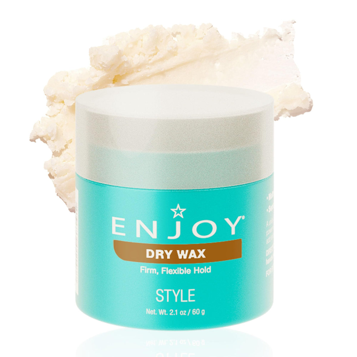 Enjoy front jar showing compact 2.1 oz size and clean packaging benefit