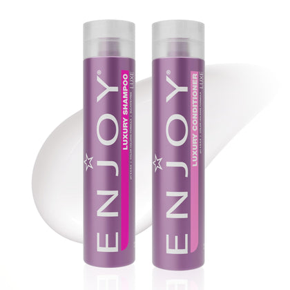 Enjoy front packaging showing bottles and label for clear product identification and benefit