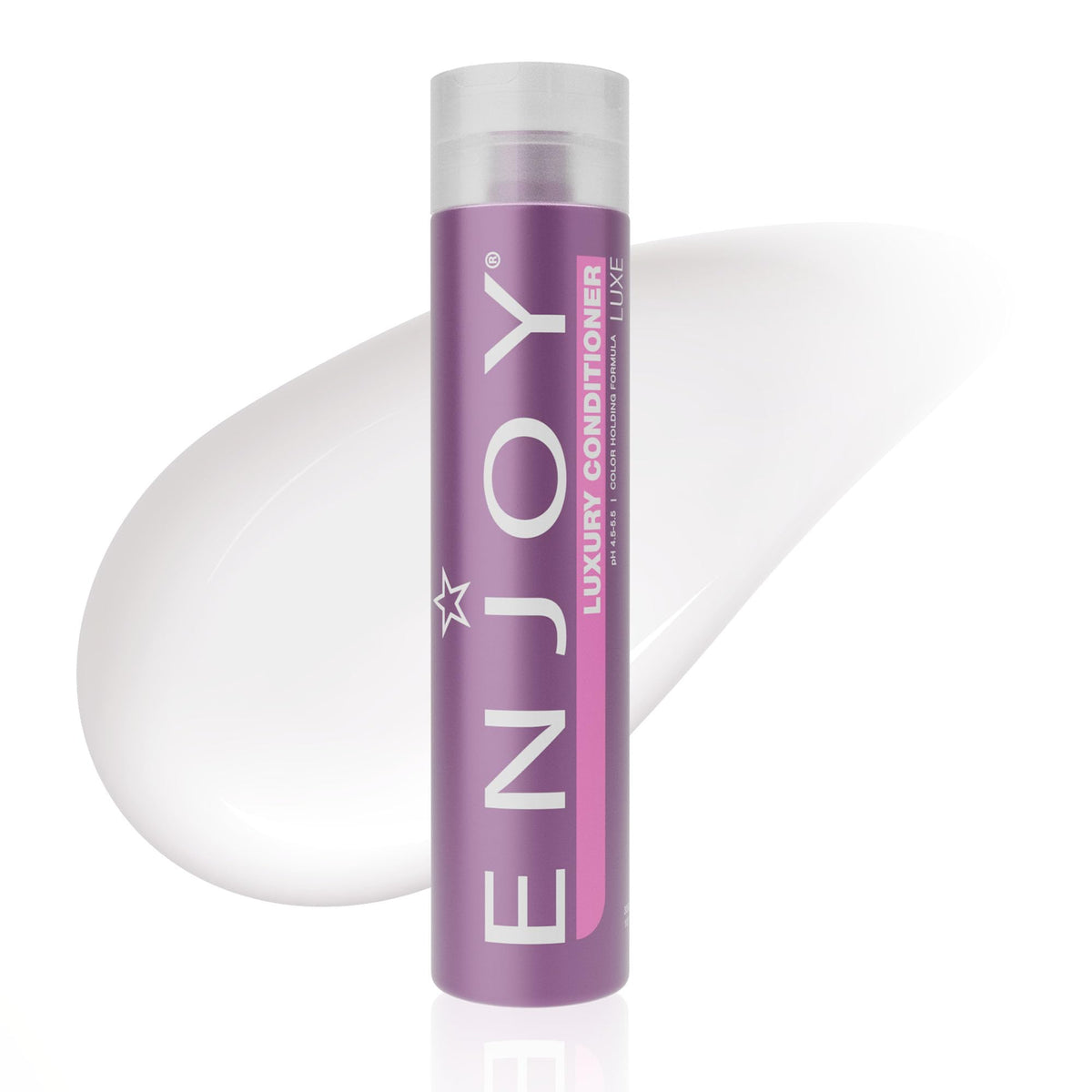 Enjoy front packaging showing 10.1 fl oz bottle and product name, communicates premium look