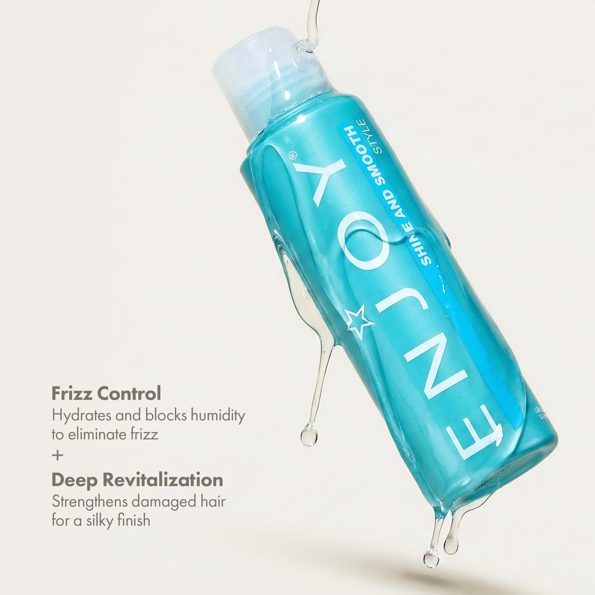 Enjoy pump and label detail highlighting ingredients and color-safe claim for informed choice