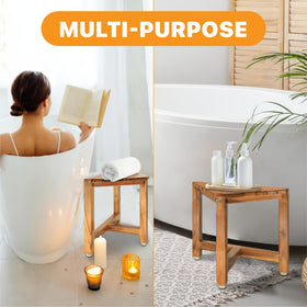 ENKEZI under-shelf storing bottles showing space-saving bathroom organization benefit