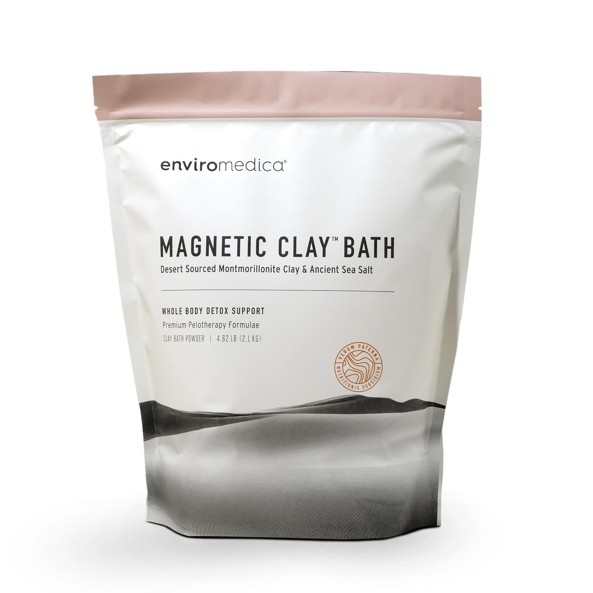 Enviromedica front packaging showing powder bag and benefits