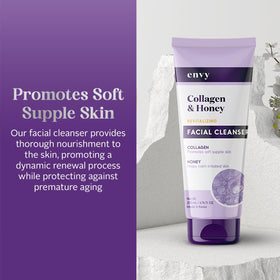 Envy cleanser pump dispensing gel texture that hydrates skin