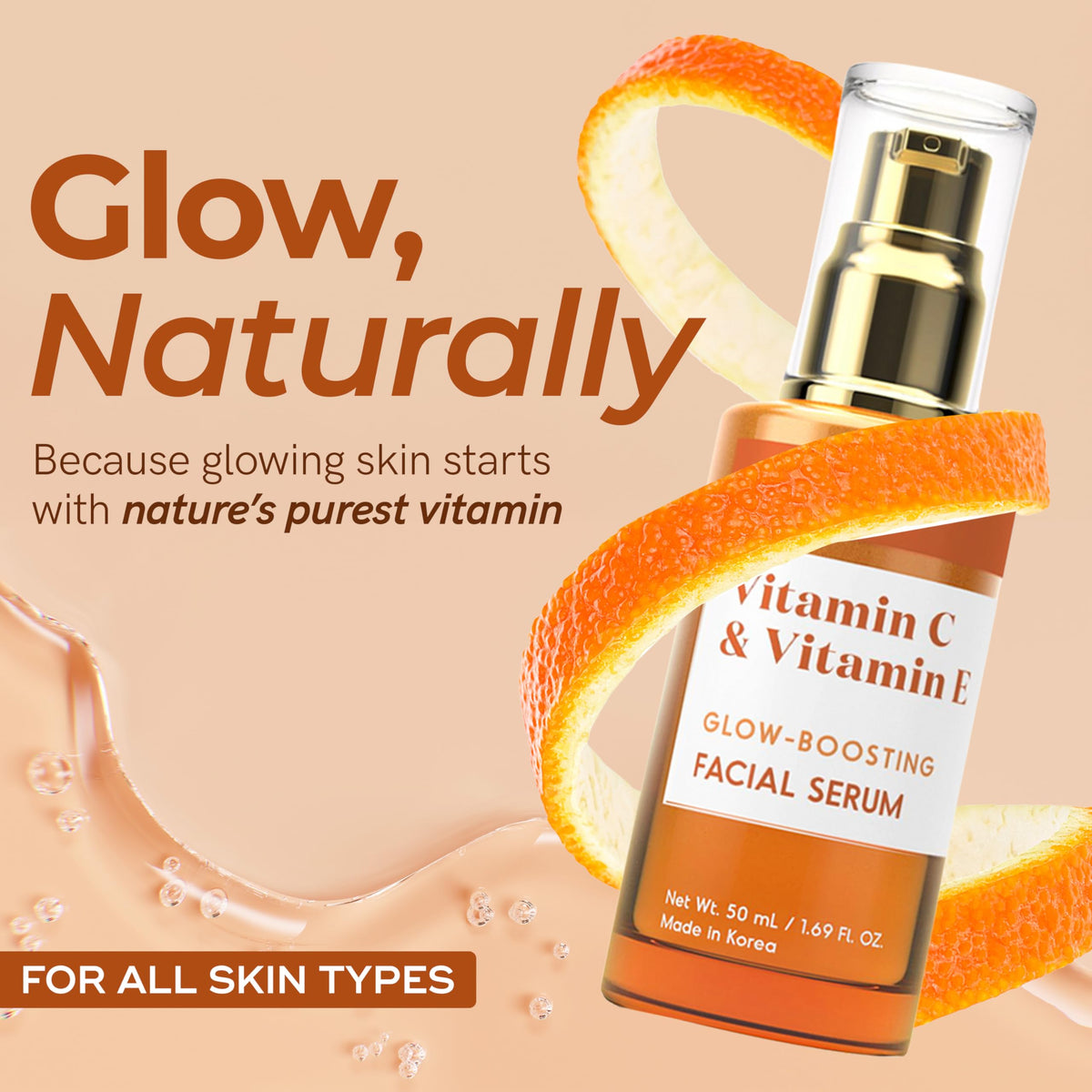 Envy serum displayed in morning routine setting, promotes brightening boost
