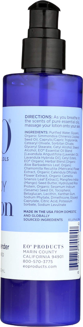EO bottle staged on bathroom counter suggesting everyday use and convenience benefit