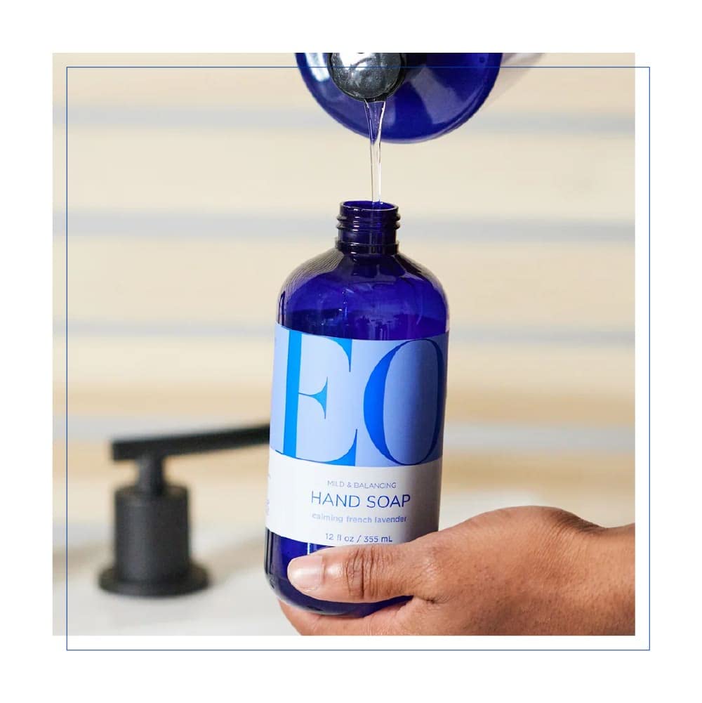 EO bottle placed at solar-powered facility to show eco-friendly production
