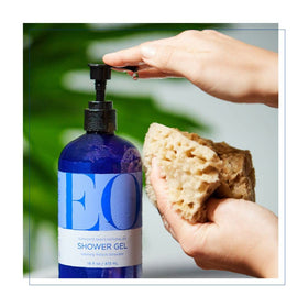 EO bottle with lavender field backdrop evoking natural essential oil source