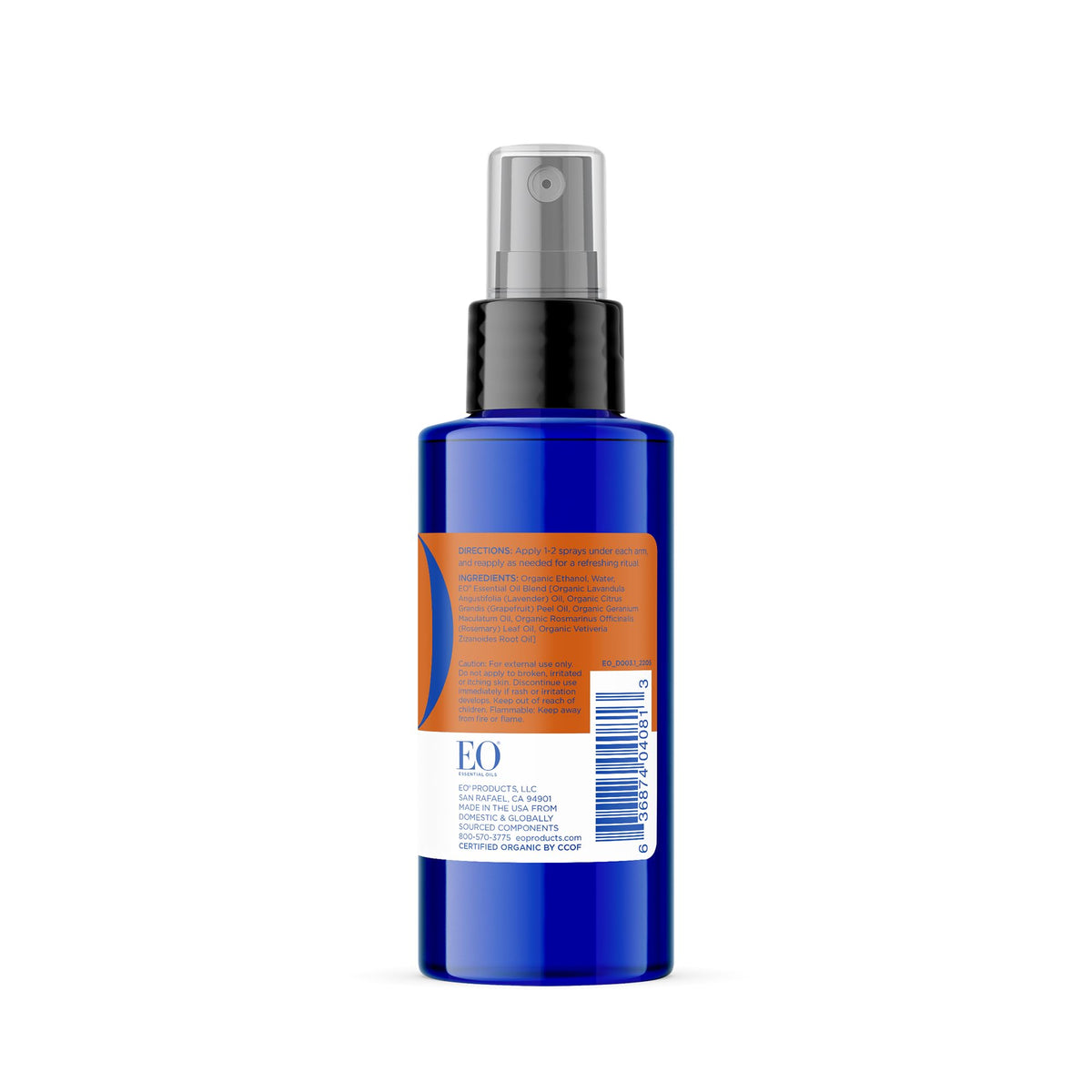 EO three-bottles pack arranged together demonstrating bulk value and refill readiness