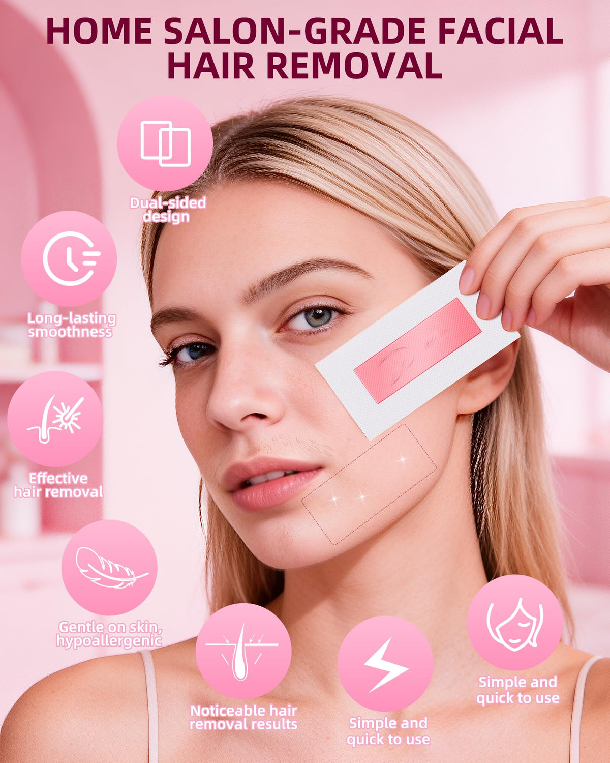 eodaimia shaping eyebrow area with strip for accurate grooming results