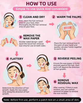 eodaimia applying strip to upper lip for quick at-home hair removal