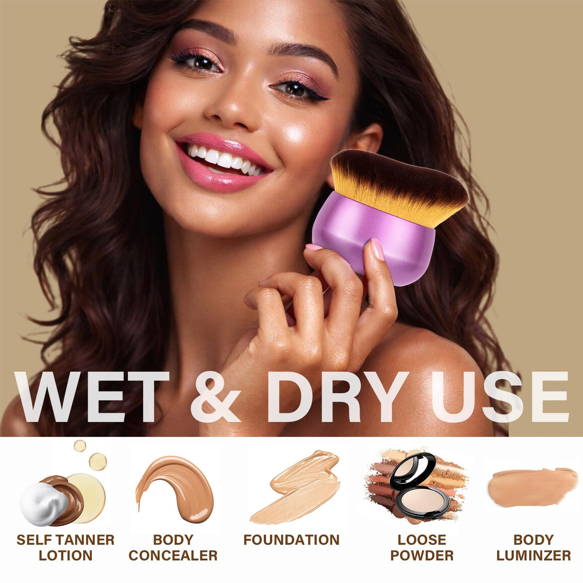 EOICCEOH applying self tanner on leg for even natural finish