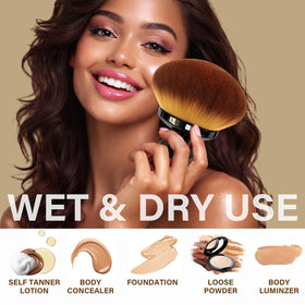 EOICCEOH brush used on back reaching shoulders for easier tanning