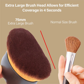 EOICCEOH soft synthetic bristle texture close-up for smooth blending