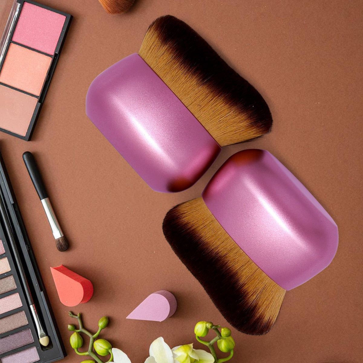 EOICCEOH brush on bathroom counter for travel-ready daily use