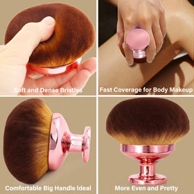 EOICCEOH bristle texture close-up showing soft vegan fibers for gentle skin finish