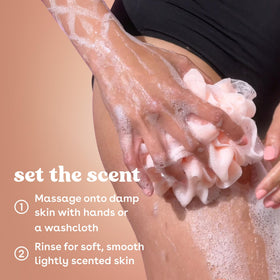 eos creamy gel texture on spoon showing rich lather and hydration