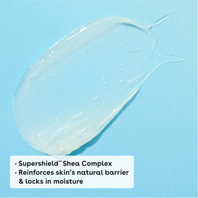 eos shea butter and strawberry visual emphasizing natural ingredients