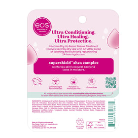 eos packaging label close-up showing ingredients and hypoallergenic claim