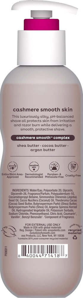 flatlay of shea, cocoa, coconut and argan showing eos nourishing blend