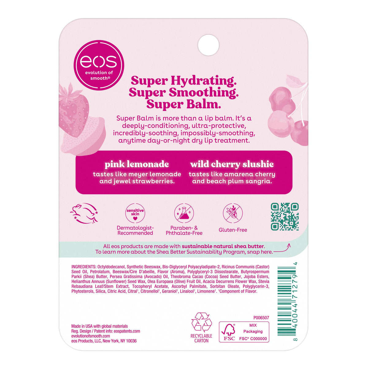 eos bowl of shea cocoa avocado butters showcasing nourishing ingredient benefit