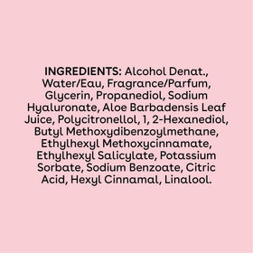 eos Jasmine Peach bottle on bathroom vanity, suggests daily routine convenience