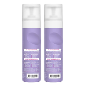 eos shave cream two-pack lifestyle on shelf for value and consistent routine