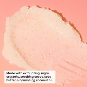 eos Marshmallow Fluff Super Balm top view open to show creamy texture and soothing benefit