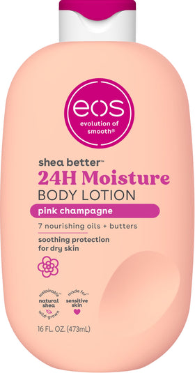 eos front bottle showing label and scent, hydrating everyday use