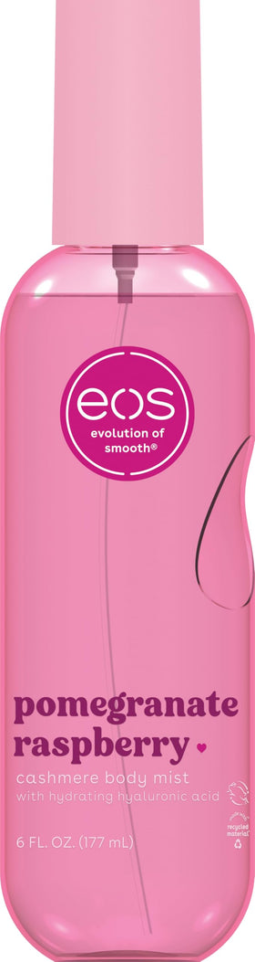 eos front packaging showing fruity pomegranate raspberry scent and 6 fl oz size for giftability