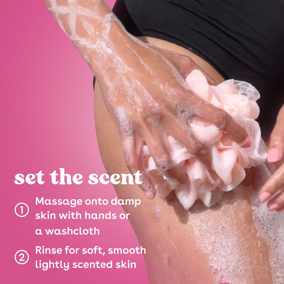 eos close-up of creamy texture and ingredients highlighting nourishing shea butter