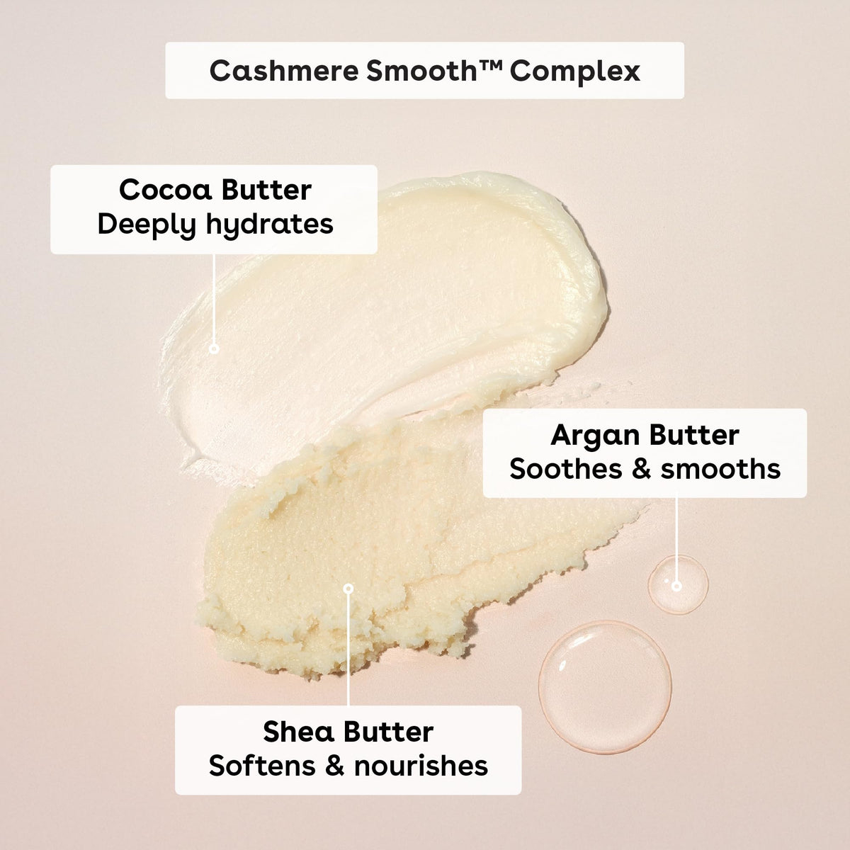 eos scrub texture close-up revealing creamy sugar exfoliant that softens skin and hair