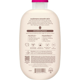 person using body wash in shower showing gentle cleansing and soft skin