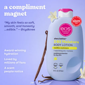 eos back label with ingredient and usage information for informed buyers