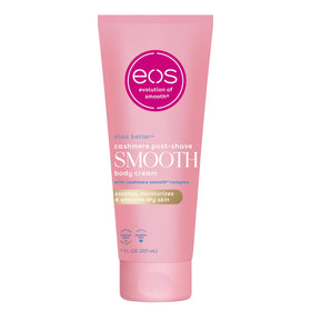 eos jar front view showing Vanilla Cashmere cream and rich hydration