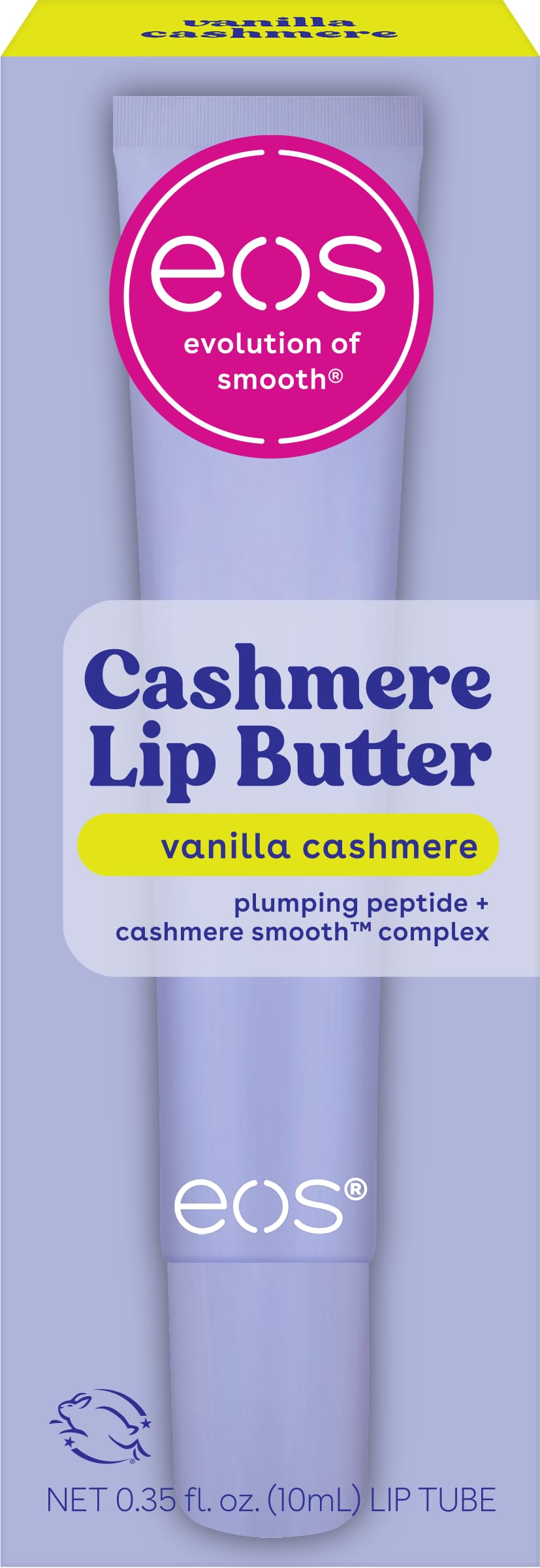 eos Vanilla Cashmere front jar showing product packaging and brand appeal