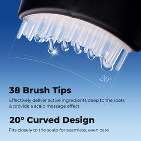 EPAIS application on scalp demo showing direct delivery to roots for cleaner results