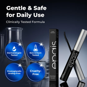 EPAIS applicator brush close-up demonstrating precise, mess-free lash application
