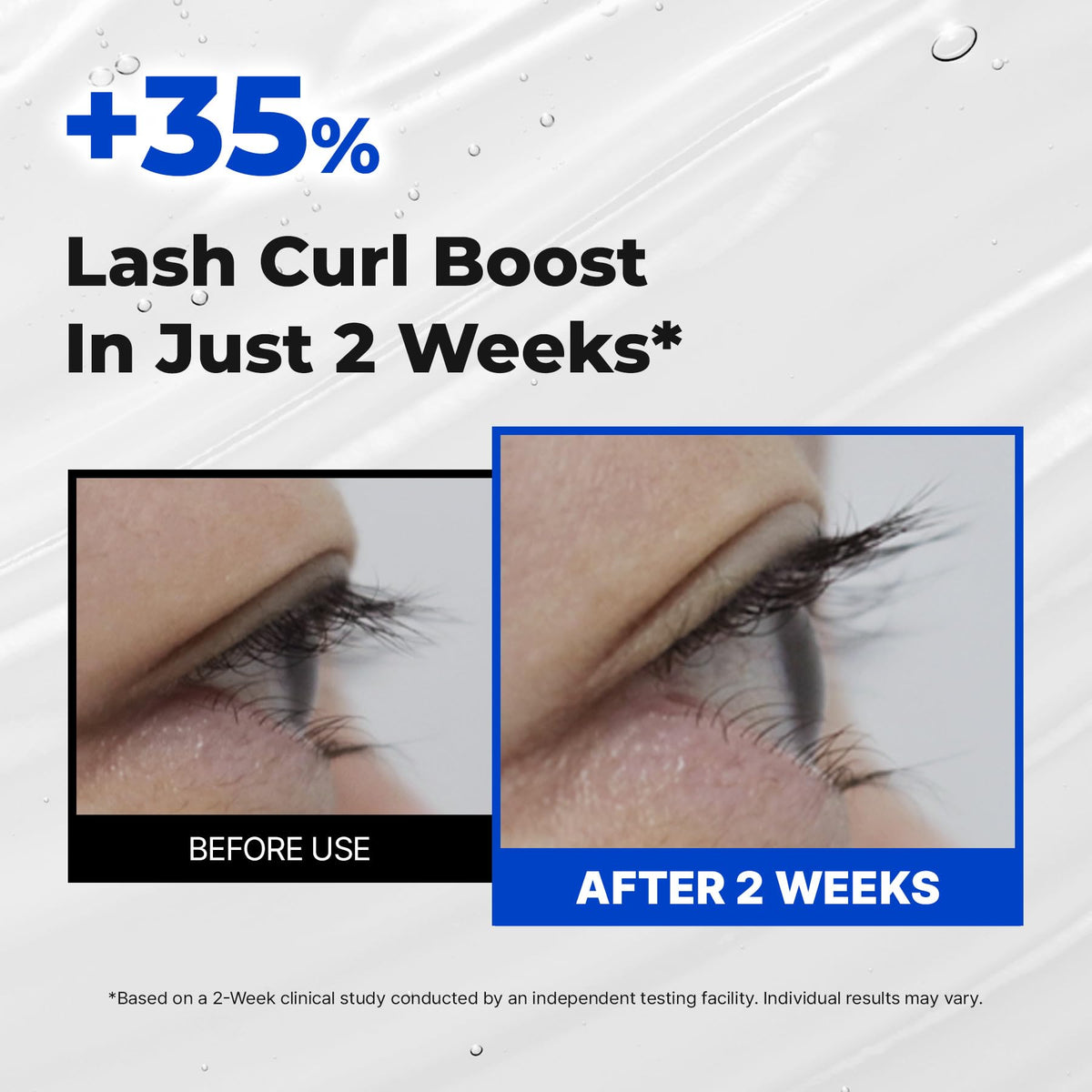 EPAIS clear serum drop showing lightweight texture and absorption
