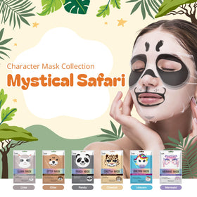 Epielle assorted character sheet masks laid out to display each animal design and variety