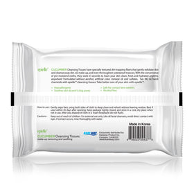 Epielle wipes on bathroom vanity with cucumber for a soothing, spa-like appeal