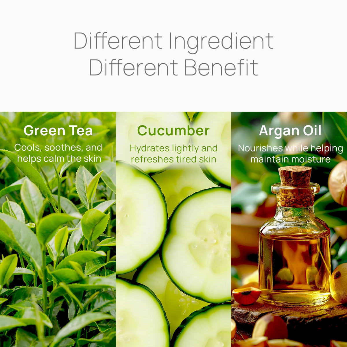 Epielle ingredient label closeup showing natural extracts benefit
