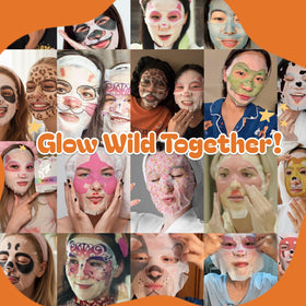 Epielle masks displayed at a party highlighting fun favors and group pampering
