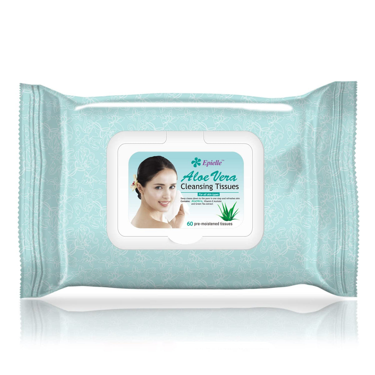 Epielle wipe removing waterproof mascara on eye area to reduce rubbing