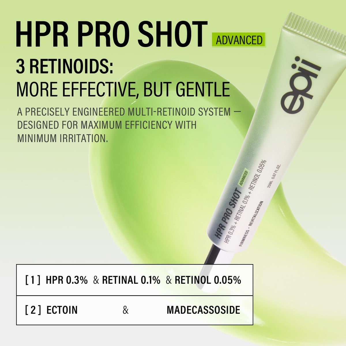 epii cream texture close-up showing creamy finish and visible hydration benefit