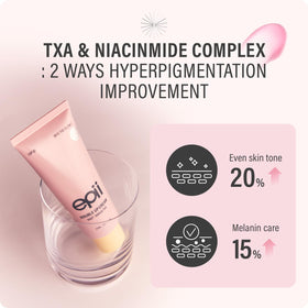 epii cream applied on hand demonstrating fast absorption and non-greasy feel