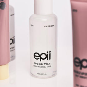 epii in bathroom setting showing integrated daily routine and glass-skin glow result