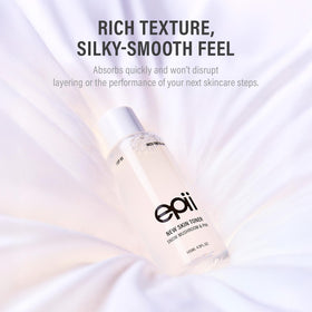 epii 145mL bottle next to a smartphone to show travel-friendly size and convenience