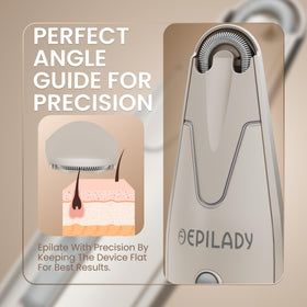 Epilady on bathroom counter showing convenient everyday use